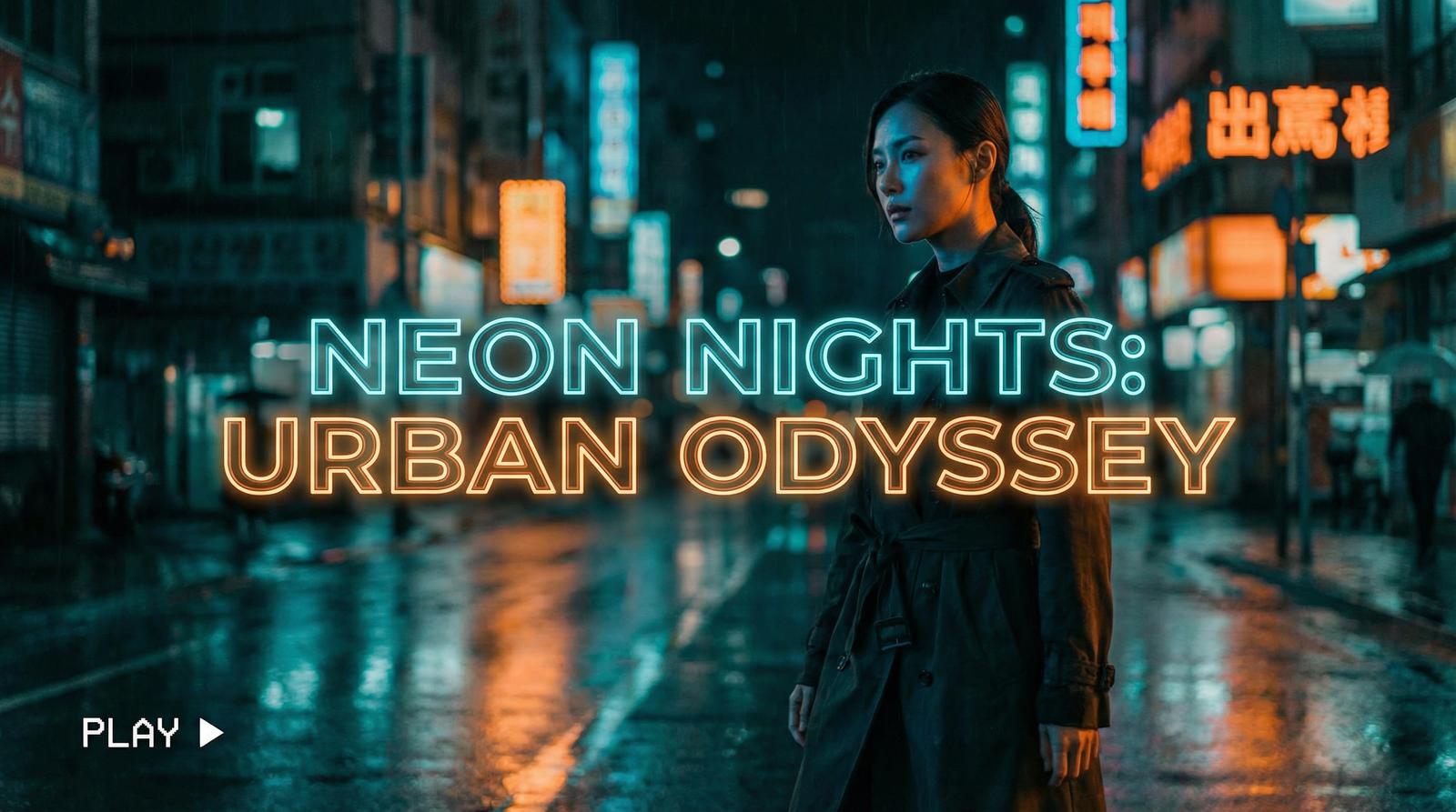 抖音风城市夜景视频